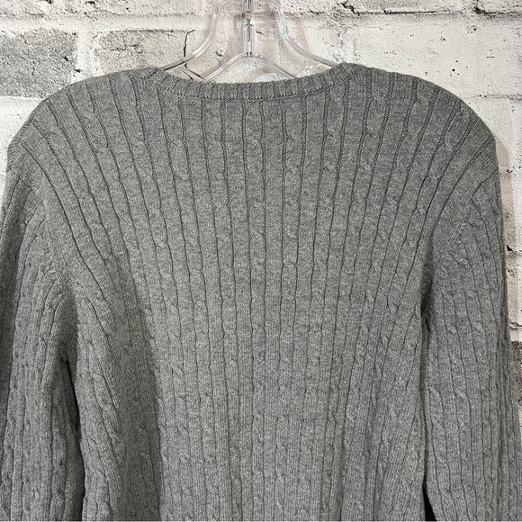 Vintage Eddie Bauer Cable Knit Crew Neck Sweater Size Large - Picture 7 of 9